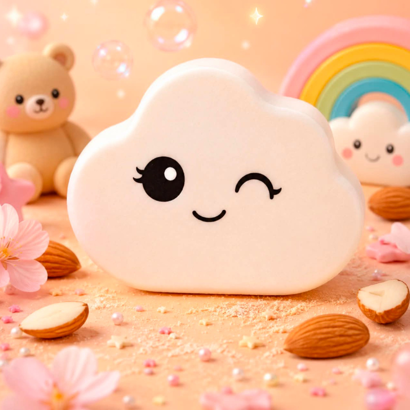 Bombe de Bain Nuage Arc en Ciel Amande