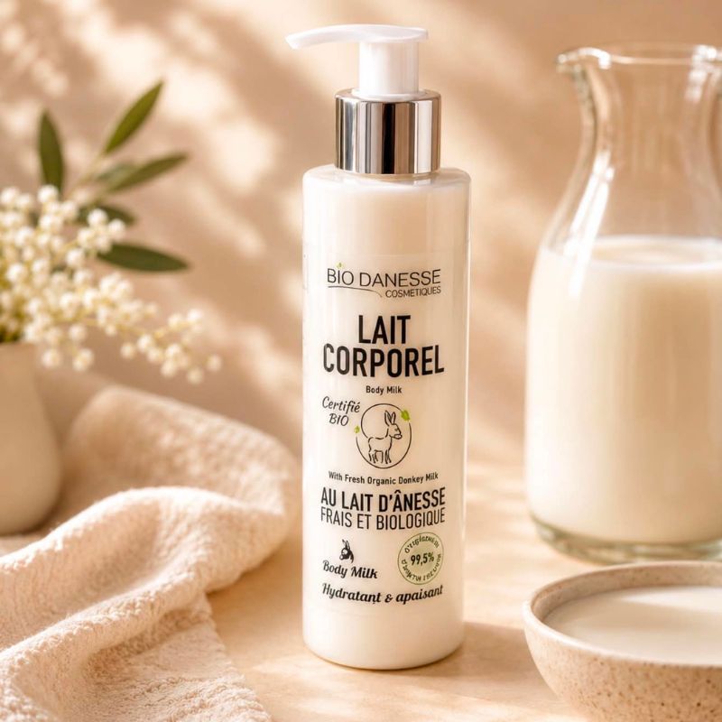 Lait corporel au Lait d'Ânesse Certifié Bio