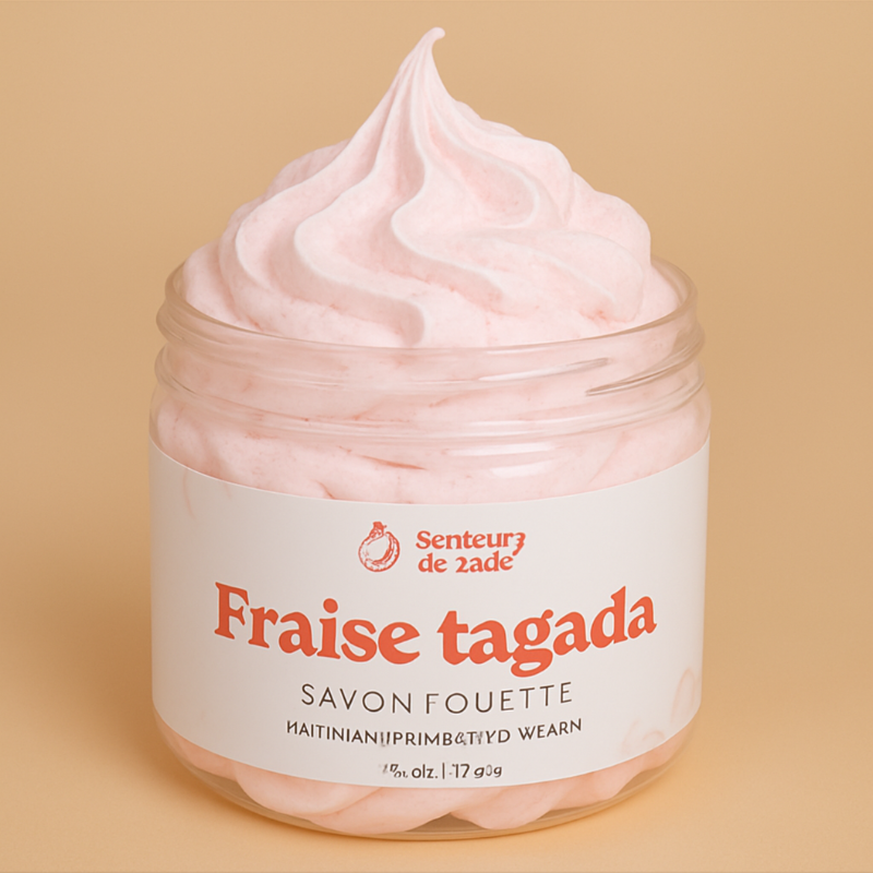 Savon fouetté Fraise Tagada