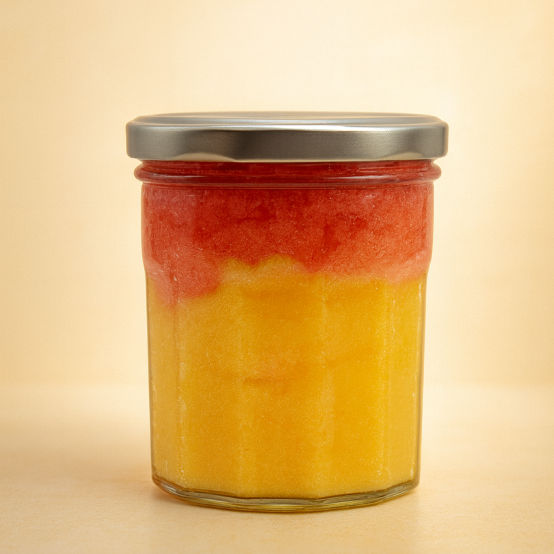 Gommage corporel au sucre parfumé Sangria de Pêche