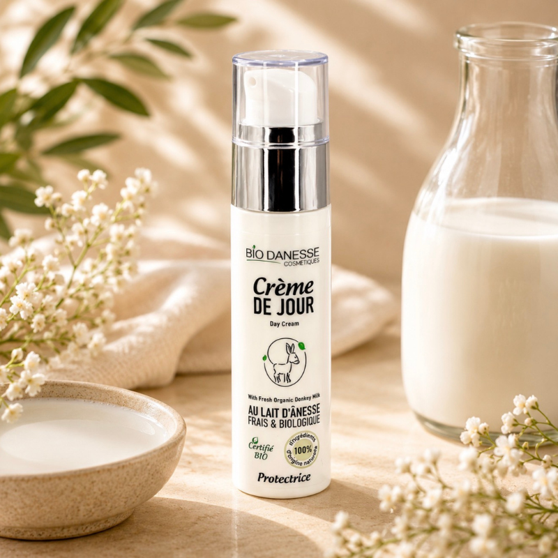 Crème de Jour au Lait d'Ânesse Certifié Bio