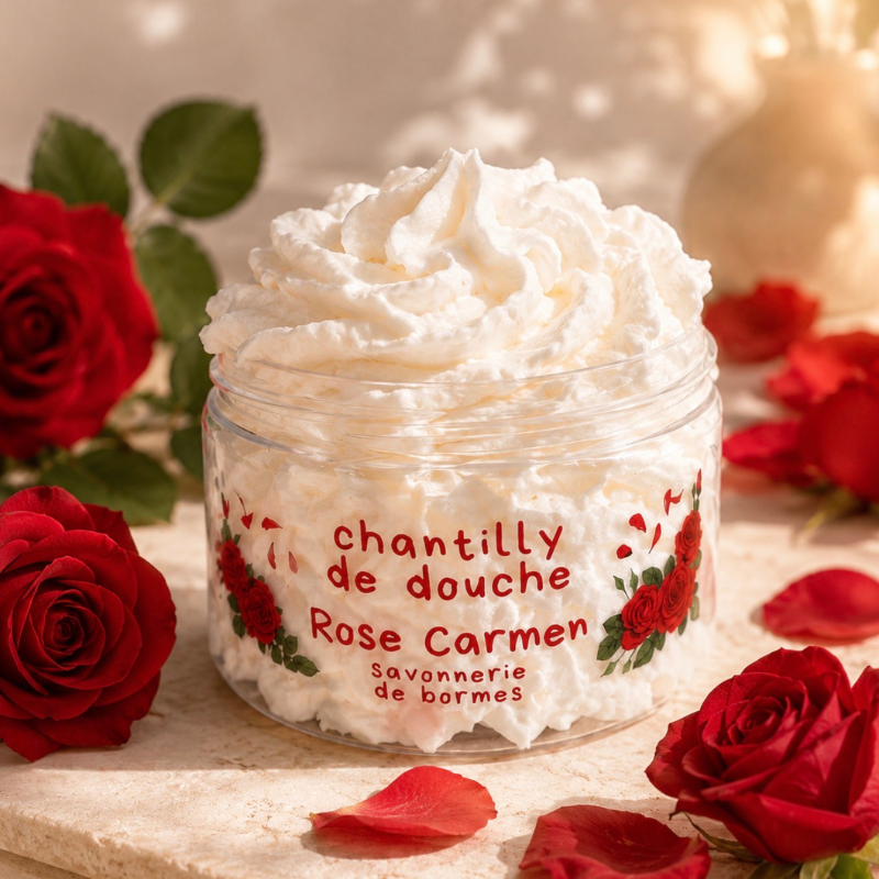 Savon fouetté Rose Carmen