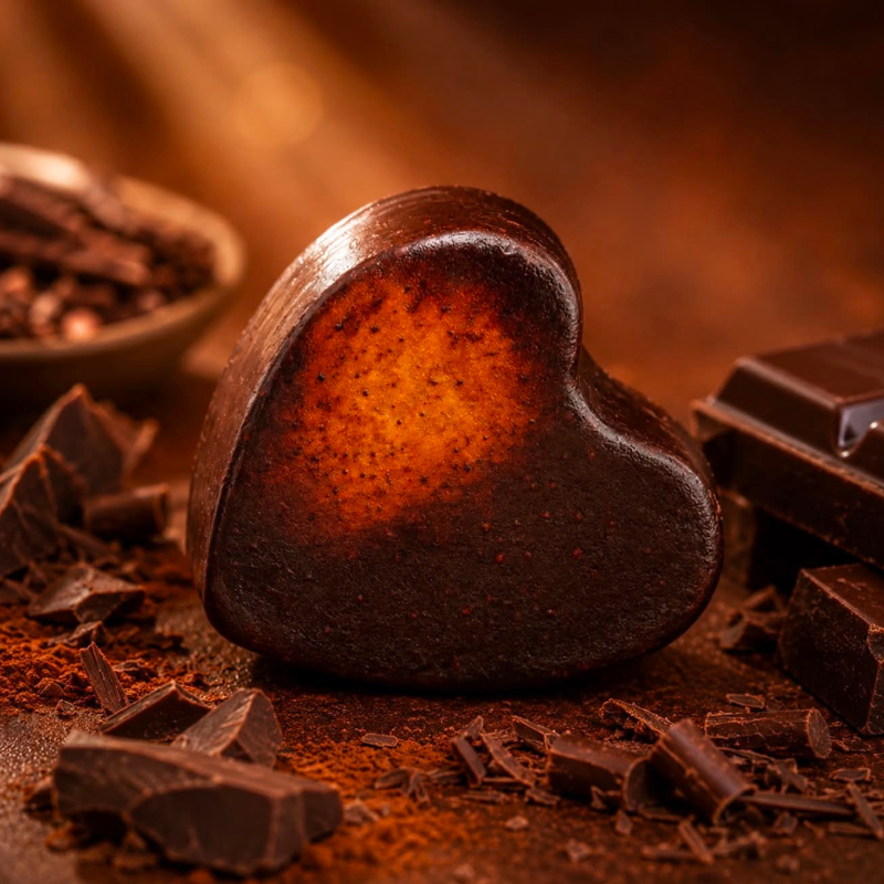 Savon Glycérine Cœur Chocolat