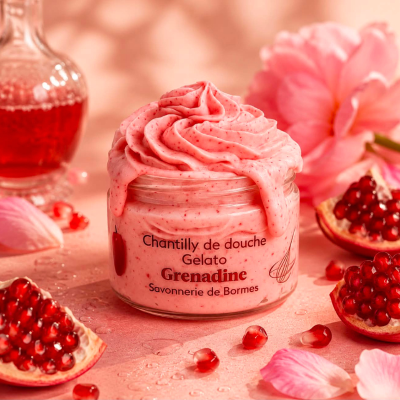 Savon fouetté Grenadine