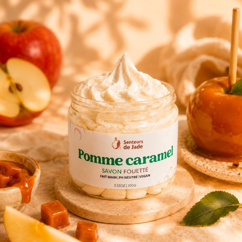 Savon fouetté Pomme Caramel