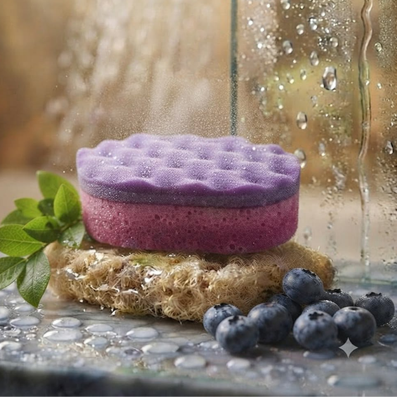 Eponge Moussante Myrtille