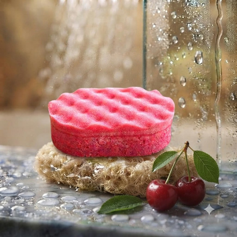 Eponge Moussante Cerise