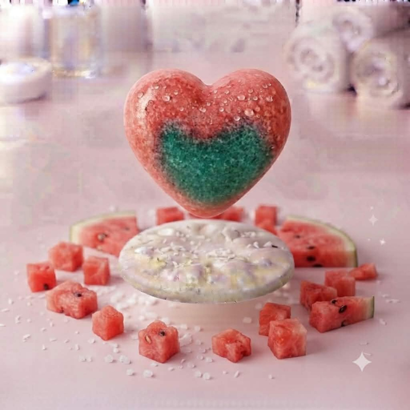 Cœur de Bain Pastèque