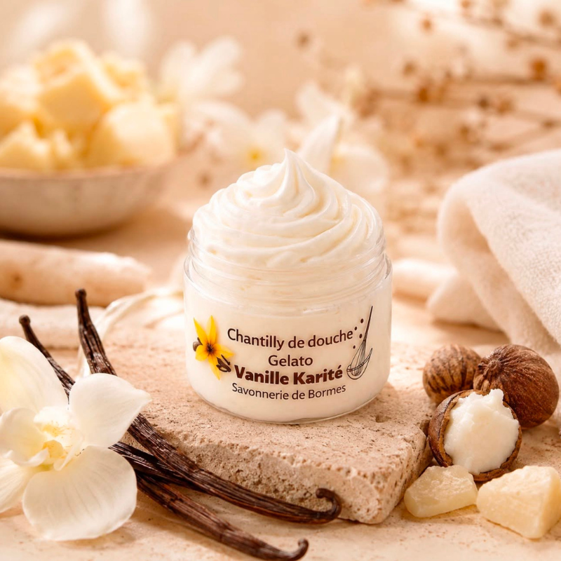 Savon fouetté Vanille Karité