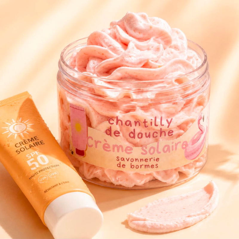 Savon fouetté Crème Solaire