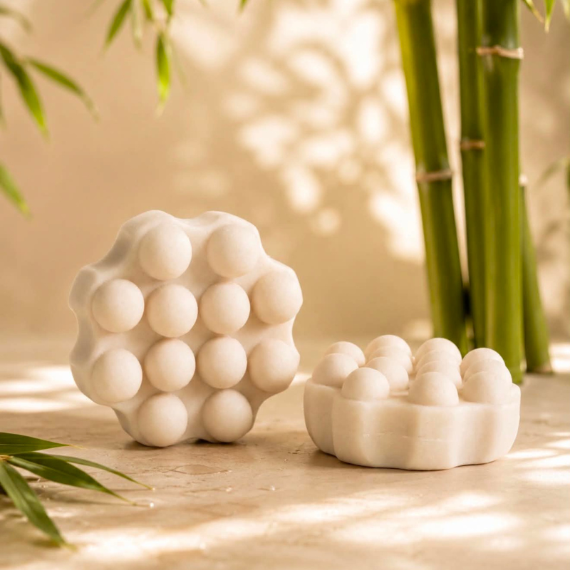 Shampoing solide avec picots Crème de Bambou Cheveux Gras