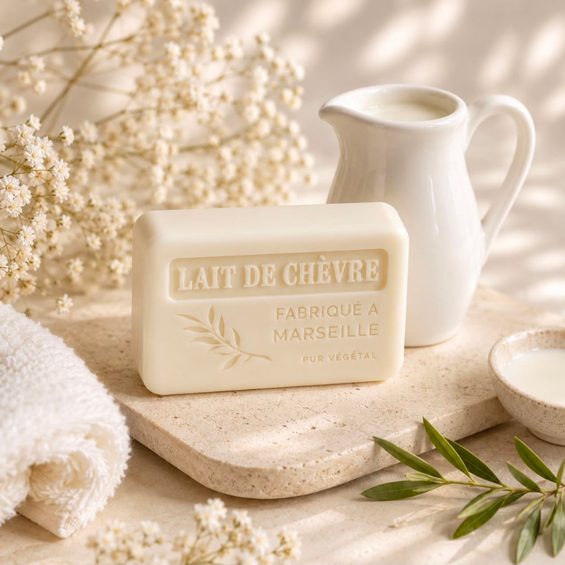 Savon de Marseille lait de chèvre BIO