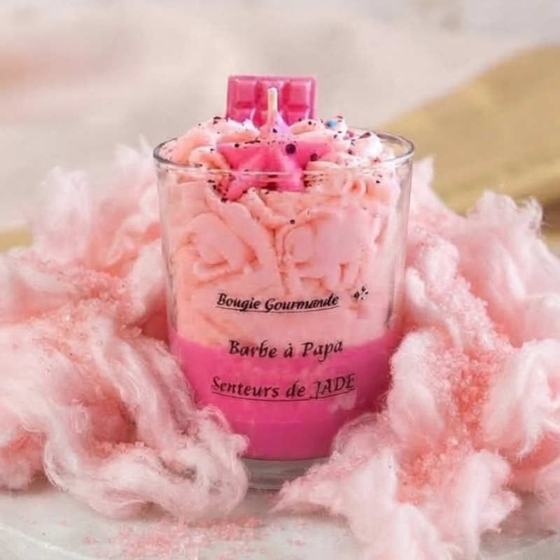 Bougie Gourmande Barbe à Papa (moyen)
