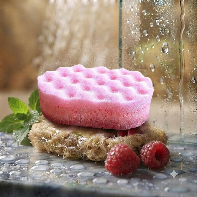 Eponge Moussante Framboise