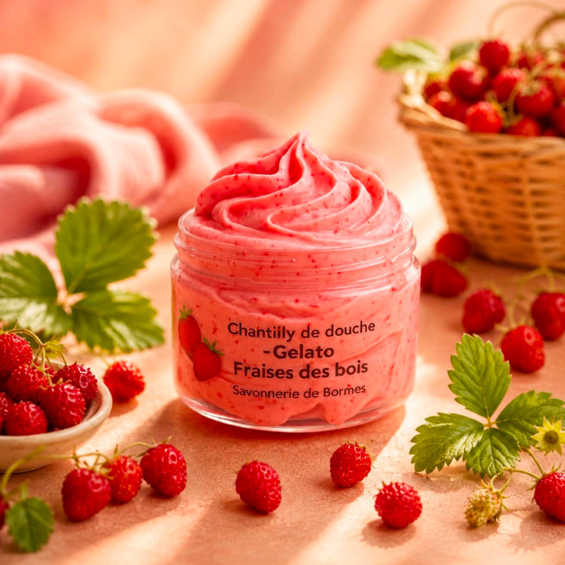 Savon fouetté Fraises Des Bois