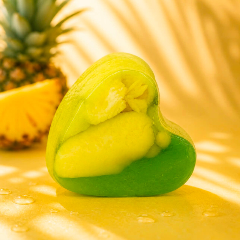 Savon Glycérine Cœur Ananas